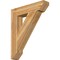 Ekena Millwork Traditional Slat Rough Sawn Bracket, Western Red Cedar, 6"W x 30"D x 36"H BKT06X30X36TRA06RWR - alternate 1